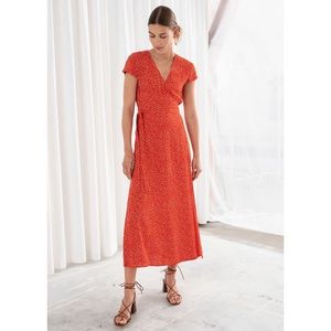 & Other Stories wrap dress, size 0